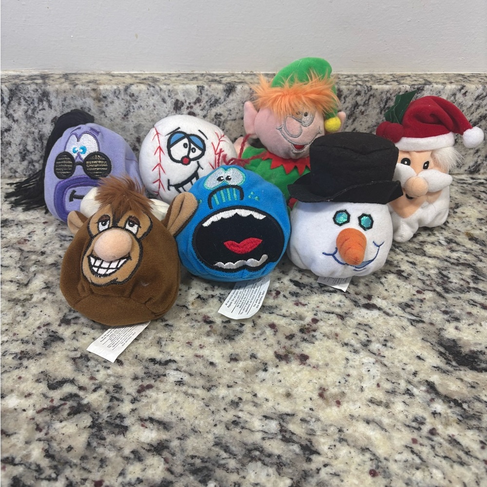 Silly Slammers Plush Beanbag Lot Of 6 - Vintage 1998